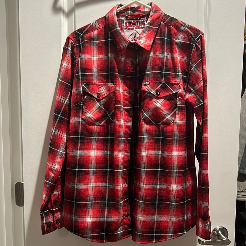 Womens DIXXON Klock Works flannel -size Large